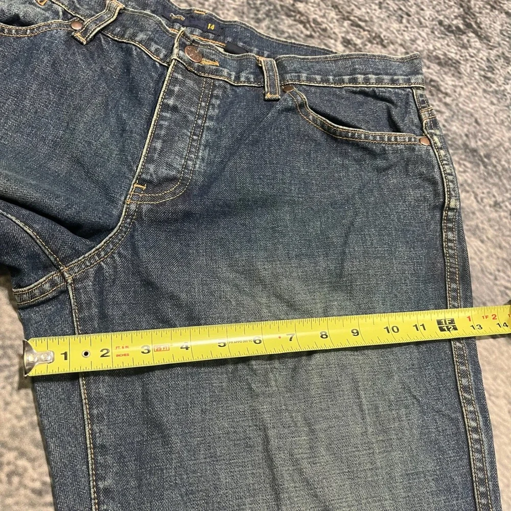 J.‎ Crew Jeans Womens 14 (34x31) Blue Relaxed Baggy Straight Denim Preppy Skater
